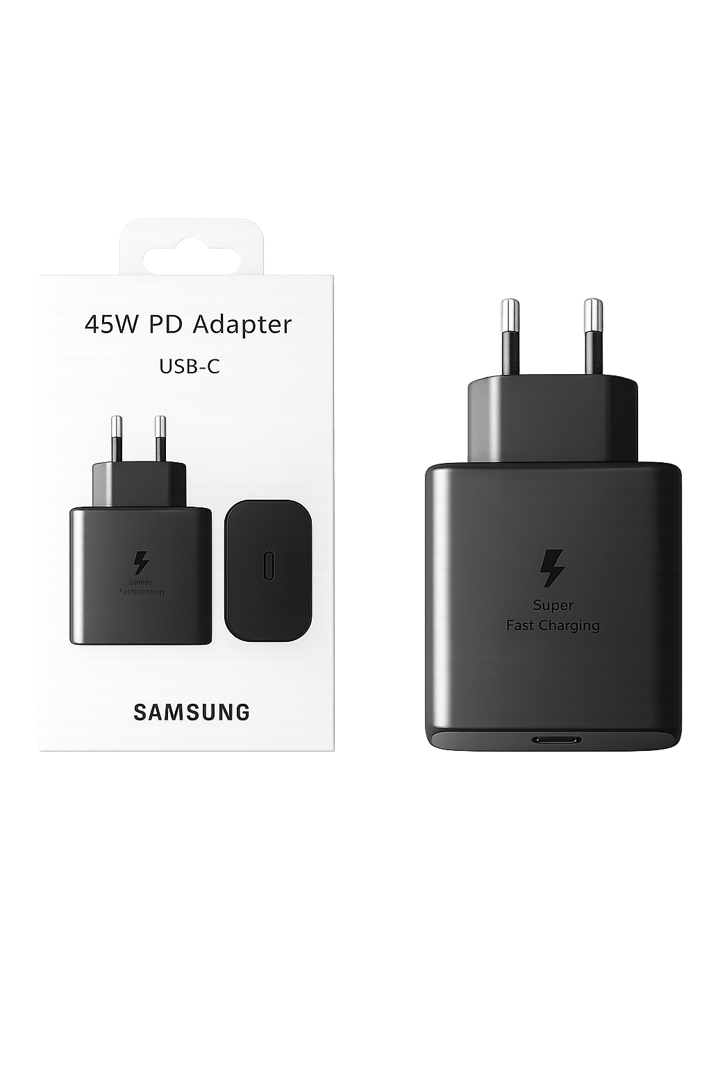Samsung 45W Super Fast PD Charger USB-C Adapter | Original Fast Charging Type-C Wall Charger for Galaxy S25, S24 Ultra, S23, Note & Tablets - Zentrix