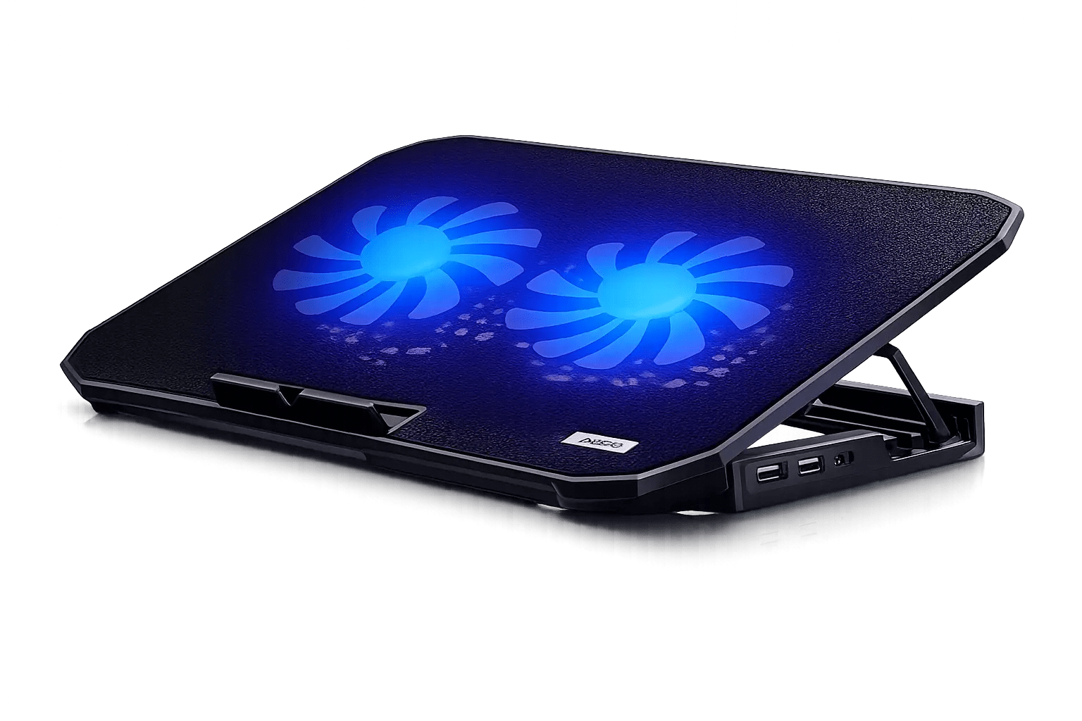 N99 Dual Fan Laptop Cooling Pad with LED Lights – Adjustable Laptop Stand, 5 Height Levels, Dual USB Ports, Silent Cooling Fan for Gaming & Office Use - Zentrix