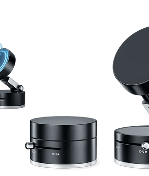 360° Magnetic Car Phone Holder – Vacuum Suction Dashboard Mount | Strong Magnet & Universal Smartphone Stand - Zentrix