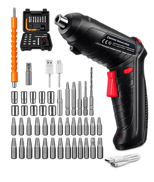 47-in-1 Rechargeable Electric Screwdriver Set – Cordless Precision Power Tool Kit with Chrome Vanadium Steel Bits - Zentrix