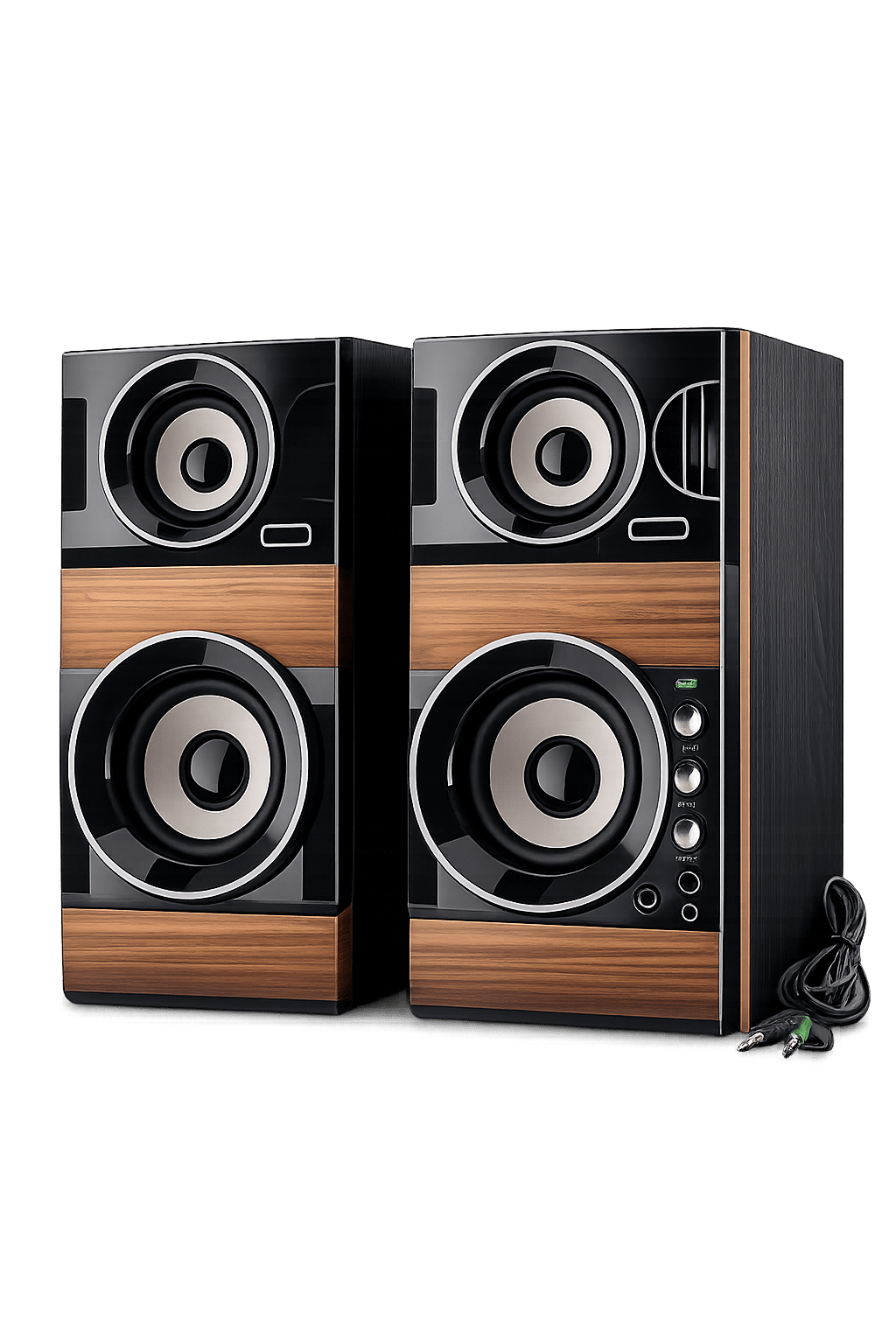 FT-2031 Premium Subwoofer Pair Speakers – Powerful Stereo Bass Speaker System for PC, Laptop, TV & Mobile - Zentrix