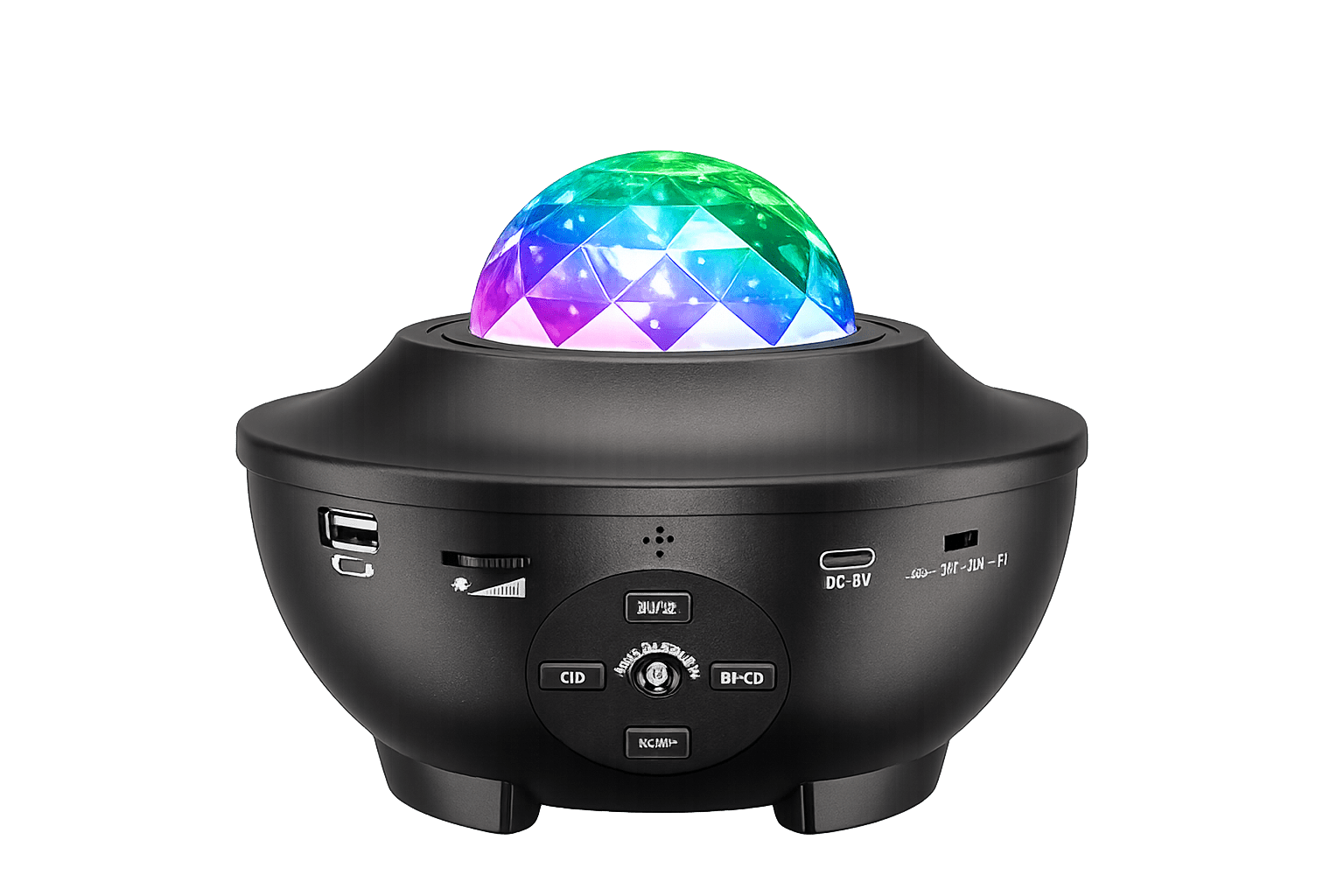 USB Starry Projector Light with Bluetooth Speaker | Ocean Wave Galaxy Night Light | LED Star Sky Projector Lamp with Remote Control - Zentrix