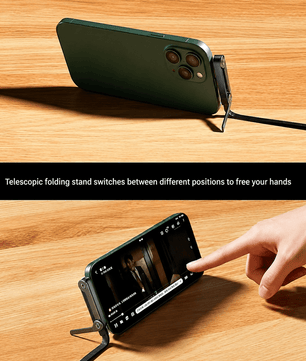 240W Type-C to Type-C Fast Charging Cable with Adjustable Phone Stand | 90° Elbow PD 3.1 Gaming USB-C Cable (1.5M) - Zentrix