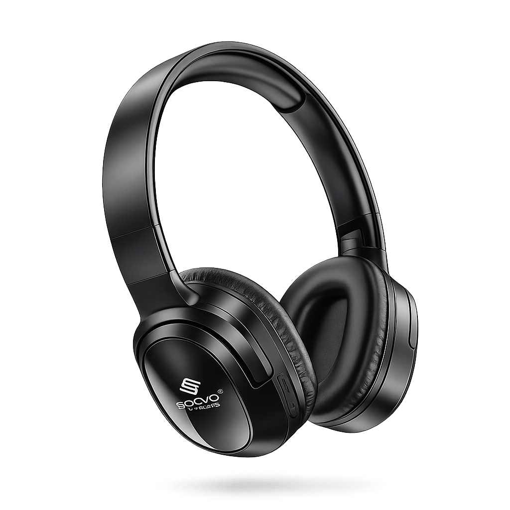 🎧SOVO Crazy-Bass SHP-550 Wireless Bluetooth Headphones – Deep Bass, Hi-Fi Stereo Sound, Long Battery Life & Comfortable Over-Ear Design - Zentrix