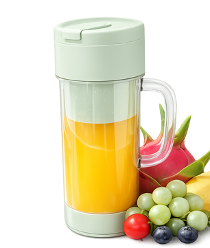Portable USB Rechargeable Mini Juicer Blender Cup with Straw – Personal Smoothie Maker for Home, Office & Travel - Zentrix