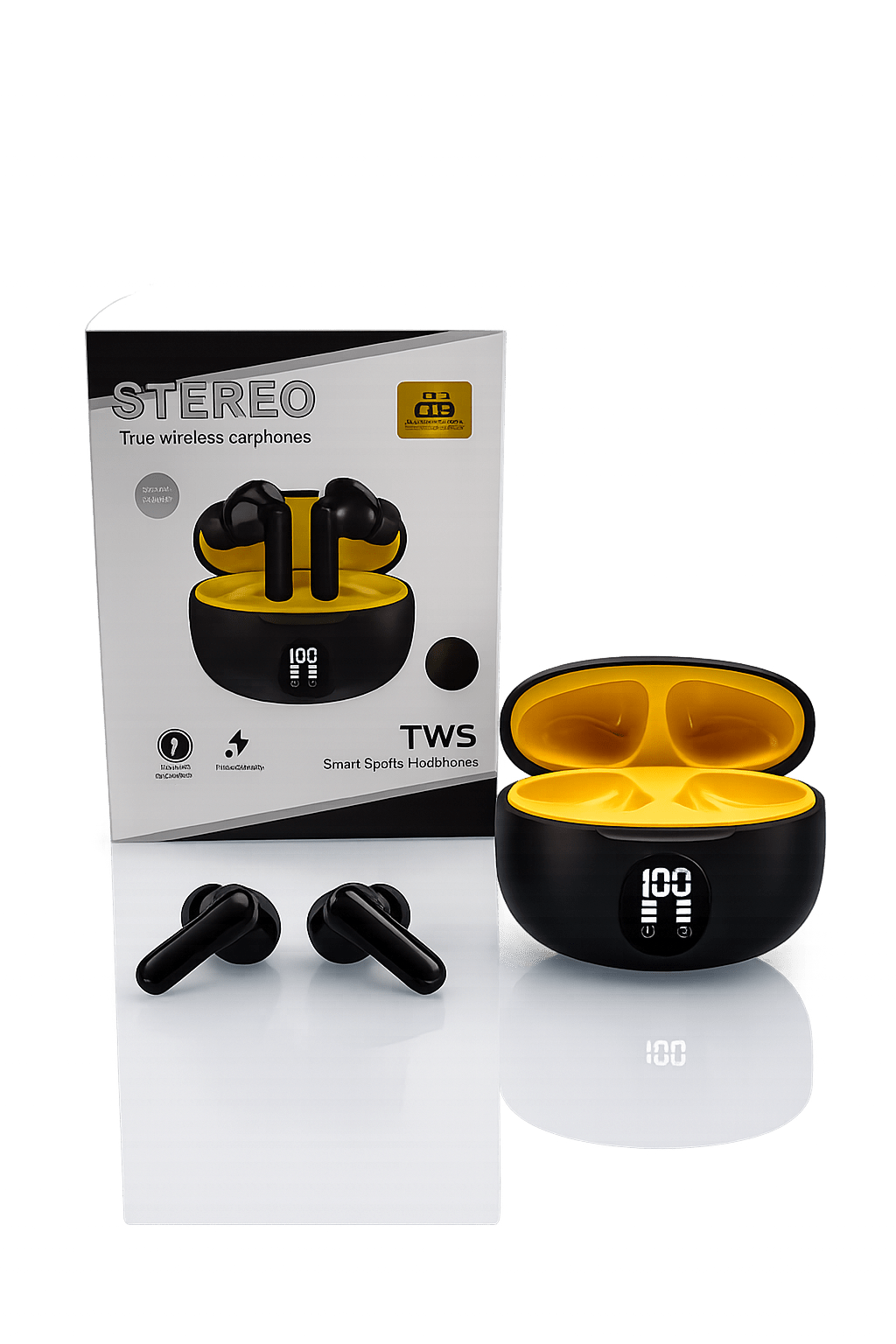 ZENTRIX 895B Pro Wireless Bluetooth Earbuds – LED Digital Display, Crystal Clear HD Calls, Type-C Fast Charging & Deep Bass Earbuds - Zentrix