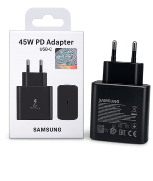 Samsung 45W Super Fast PD Charger USB-C Adapter | Original Fast Charging Type-C Wall Charger for Galaxy S25, S24 Ultra, S23, Note & Tablets - Zentrix