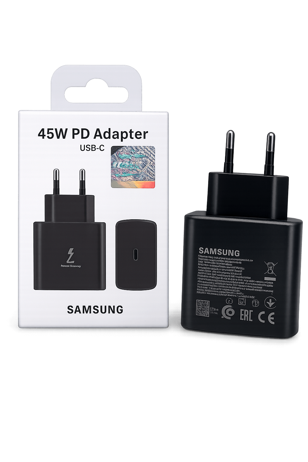 Samsung 45W Super Fast PD Charger USB-C Adapter | Original Fast Charging Type-C Wall Charger for Galaxy S25, S24 Ultra, S23, Note & Tablets - Zentrix