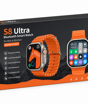 S8 Ultra Bluetooth Smart Watch | HD Full Touch Display, Bluetooth Calling, Fitness Tracker & Health Monitoring Smartwatch for Android & iPhone - Zentrix
