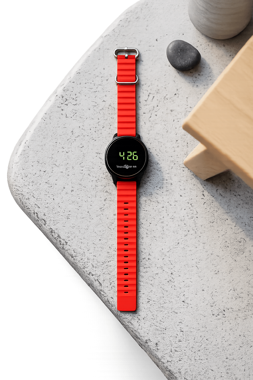 Digital Touch LED Smart Watch for Men & Women | Stylish Full Touch Display Rechargeable Casual Wrist Watch with Silicone Strap - Zentrix