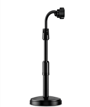 Adjustable Mobile Phone Stand with Flexible Gooseneck Arm – Height Adjustable Desktop Phone Holder for Video Calls, Live Streaming & Content Creation - Zentrix