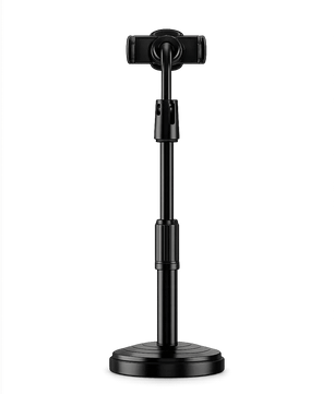 Adjustable Mobile Phone Stand with Flexible Gooseneck Arm – Height Adjustable Desktop Phone Holder for Video Calls, Live Streaming & Content Creation - Zentrix