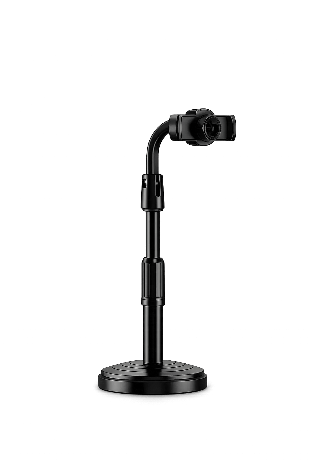 Adjustable Mobile Phone Stand with Flexible Gooseneck Arm – Height Adjustable Desktop Phone Holder for Video Calls, Live Streaming & Content Creation - Zentrix