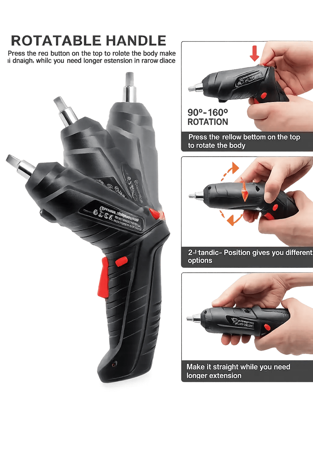 47-in-1 Rechargeable Electric Screwdriver Set – Cordless Precision Power Tool Kit with Chrome Vanadium Steel Bits - Zentrix