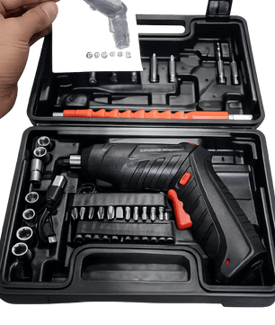 47-in-1 Rechargeable Electric Screwdriver Set – Cordless Precision Power Tool Kit with Chrome Vanadium Steel Bits - Zentrix