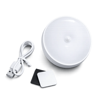 Intelligent Motion Sensor Night Light – Rechargeable Wireless LED Induction Lamp for Bedroom, Hallway, Stairs & Closet - Zentrix