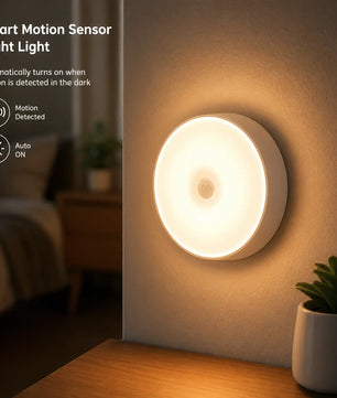 Intelligent Motion Sensor Night Light – Rechargeable Wireless LED Induction Lamp for Bedroom, Hallway, Stairs & Closet - Zentrix
