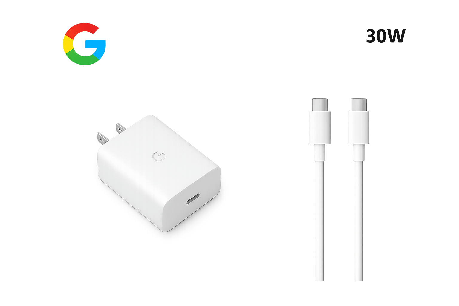 Google 30W USB-C Fast Charger Adapter | Power Delivery 3.0 & PPS Fast Charging | USB-C Wall Charger (Without Cable) - Zentrix