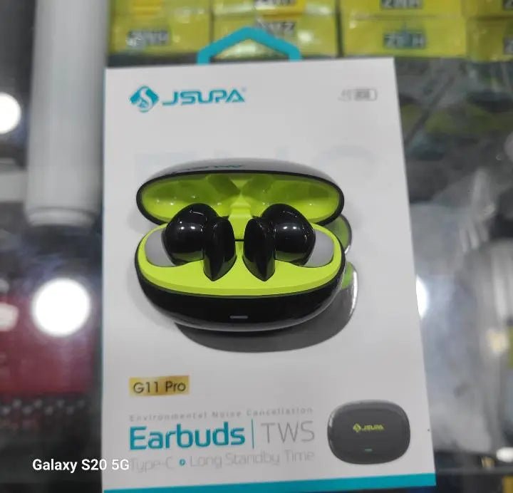 JSUPA G11 Pro TWS Earbuds – ENC Noise Cancelling, Low-Latency Gaming EarbudsTWS earbuds with ENC - Zentrix