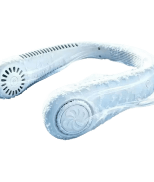 Portable Rechargeable Bladeless Neck Fan – Hands-Free Hanging Cooling Fan with 3 Speed Airflow - Zentrix