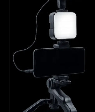 AY-49 Vlogging Kit with LED Light & Mic - Zentrix