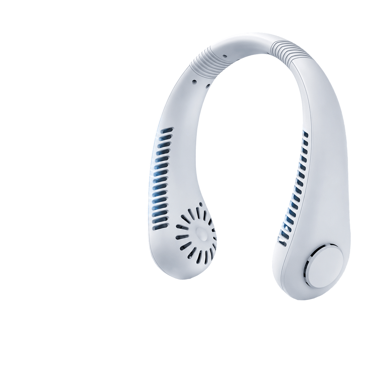 Portable Rechargeable Bladeless Neck Fan – Hands-Free Hanging Cooling Fan with 3 Speed Airflow - Zentrix
