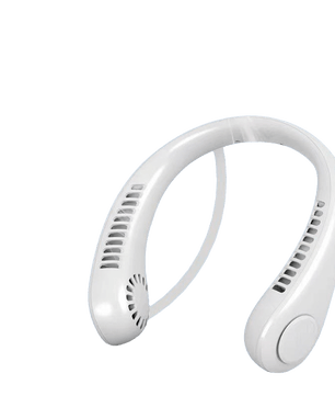 Portable Rechargeable Bladeless Neck Fan – Hands-Free Hanging Cooling Fan with 3 Speed Airflow - Zentrix